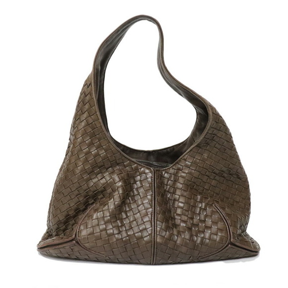 Bottega Veneta Handbags - Bottega Veneta One Shoulder Bag Brown Leather Intrecciato